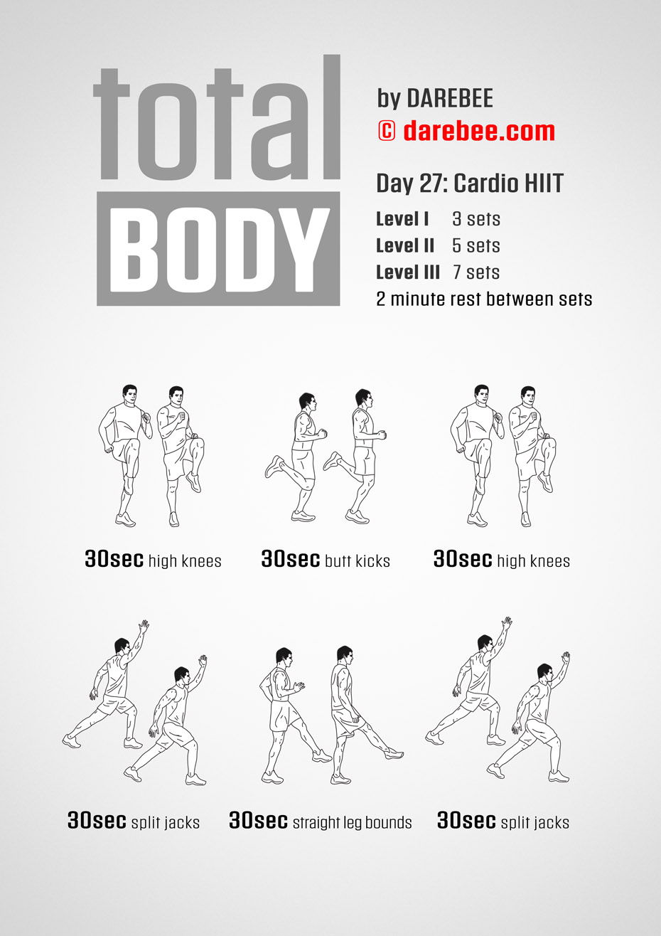 Total Body 30 Day Program by DAREBEE