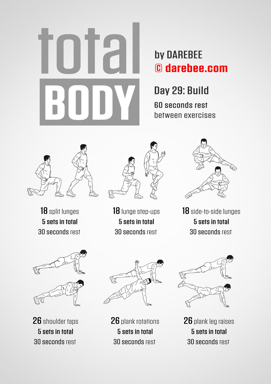 Total Body 30 Day Program by DAREBEE