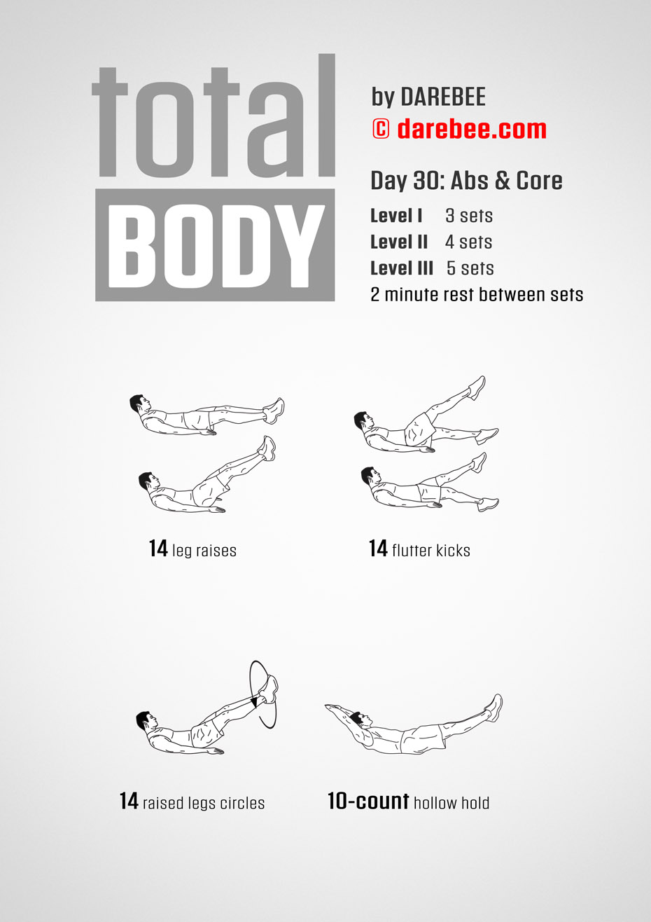 Total Body 30 Day Program by DAREBEE