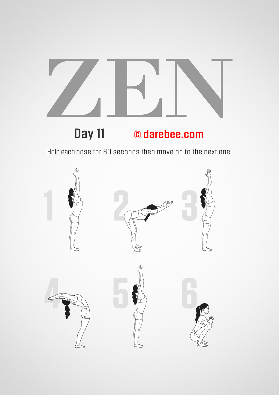 ZEN - 30 Day Yoga And Meditation Program by DAREBEE