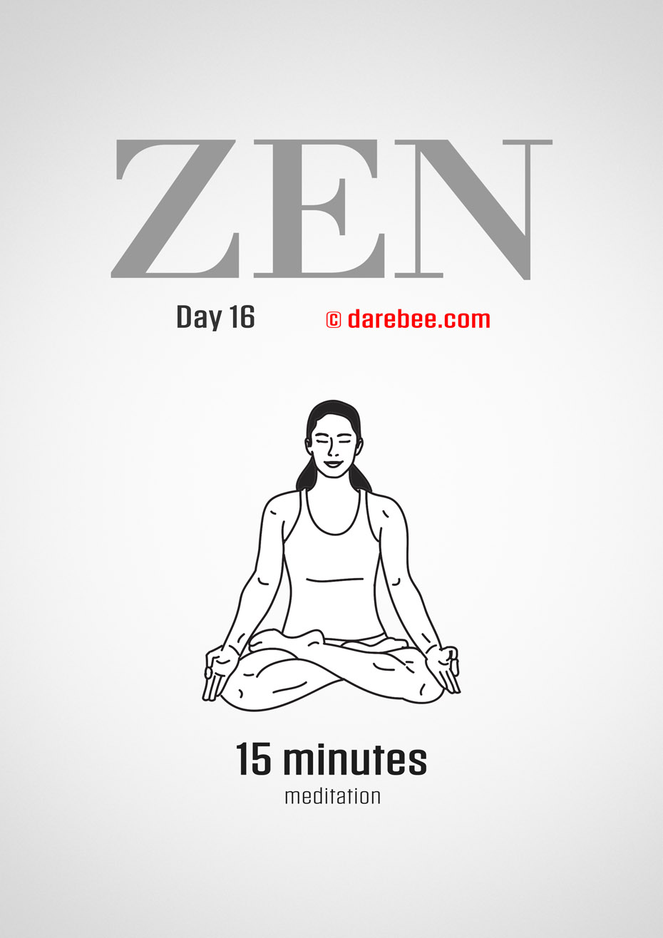 ZEN - 30 Day Yoga And Meditation Program by DAREBEE