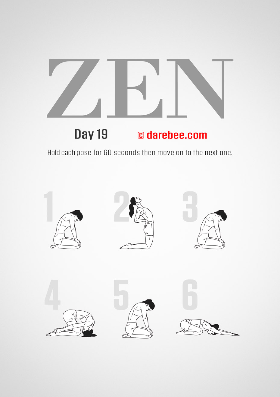 ZEN - 30 Day Yoga And Meditation Program by DAREBEE