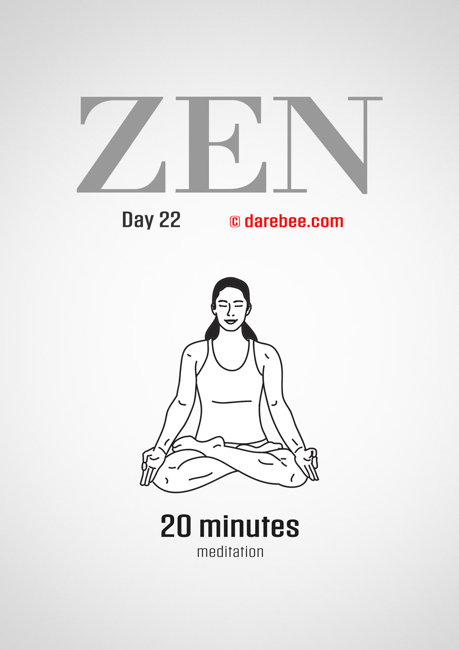 ZEN - 30 Day Yoga And Meditation Program by DAREBEE