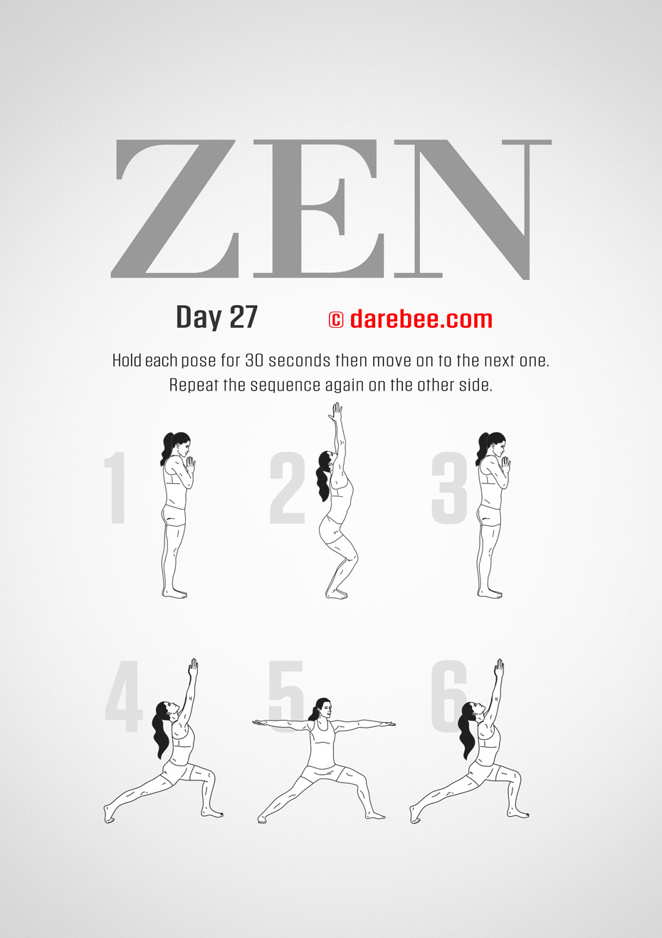 ZEN - 30 Day Yoga And Meditation Program by DAREBEE