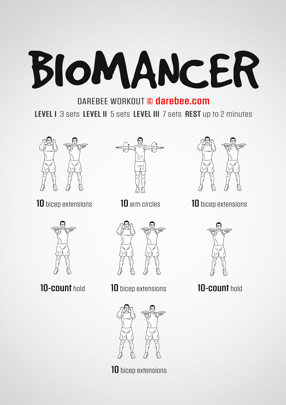 Biomancer is a Darebee home fitness workout anyone can do at home.