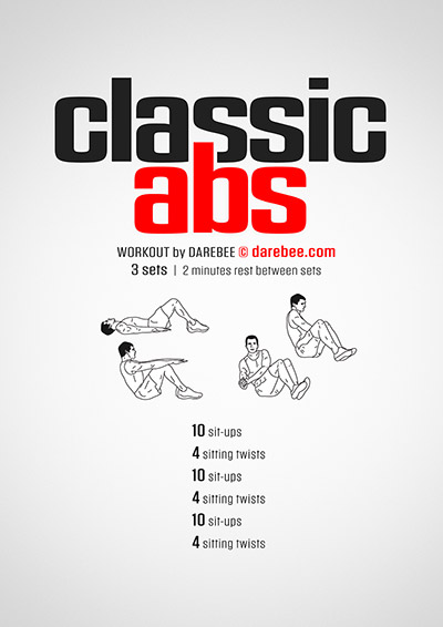 Light abs free workout PDF by Darebee