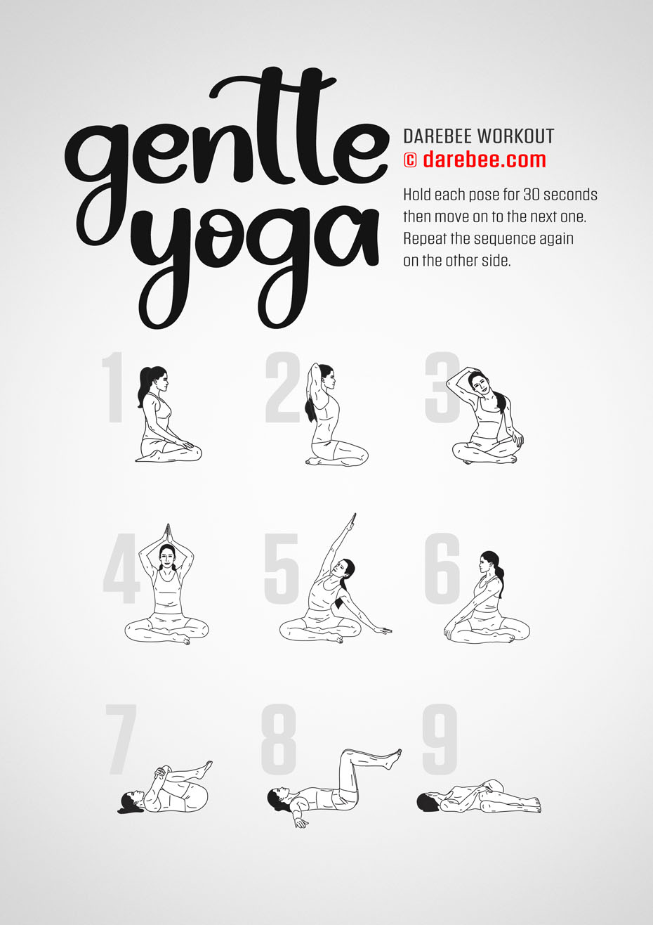 Gentle Yoga is a Darebee home-fitness, yoga-based workout that will help you recharge your body and mind.