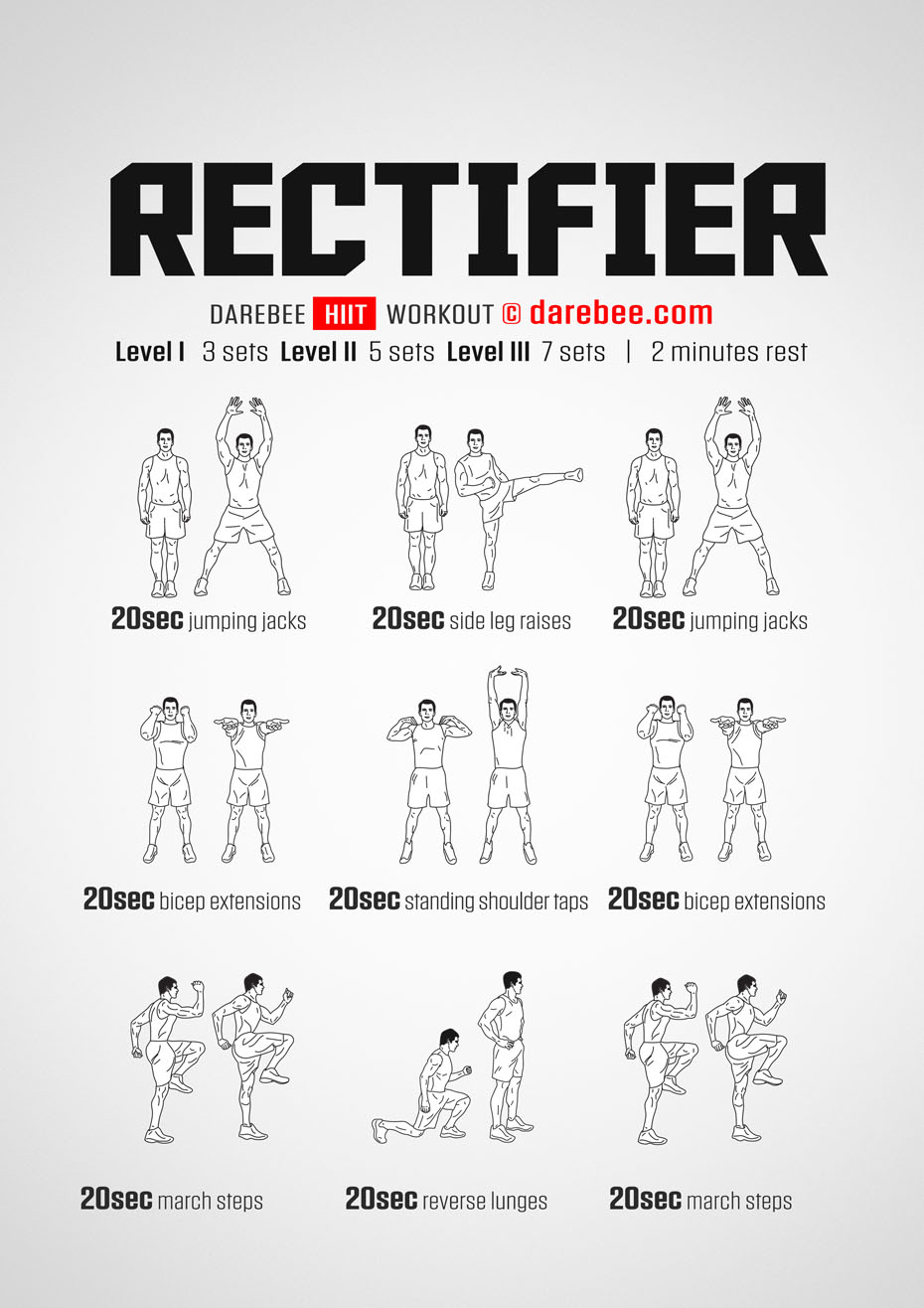 The Rectifier is a free HIIT workout from Darebee