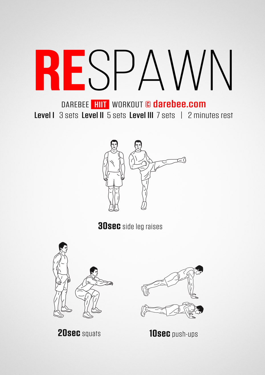 Respawn Darebee free home workout 