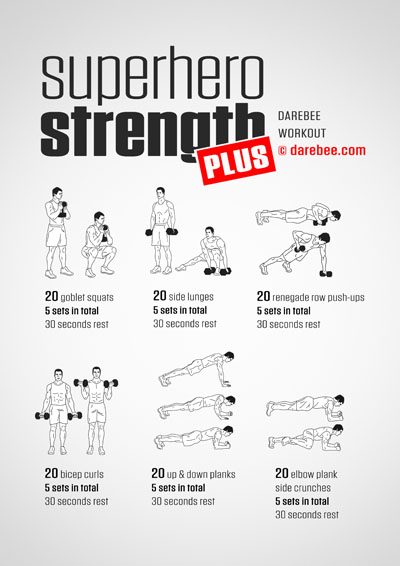 Superhero Strength Plus free workout from Darebee